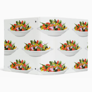 Eat more plants fresh salad motivation lettering binder