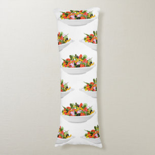 Eat more plants fresh salad motivation lettering body pillow