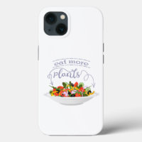 Eat more plants fresh salad motivation lettering