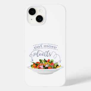 Eat more plants fresh salad motivation lettering Case-Mate iPhone 14 case