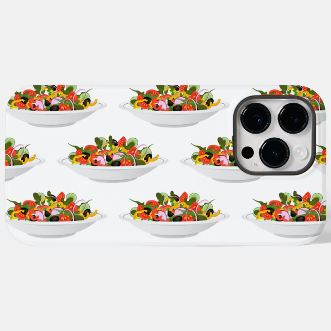 Eat more plants fresh salad motivation lettering Case-Mate iPhone case (Back (Horizontal))