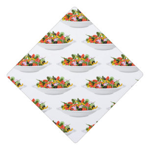 Eat more plants fresh salad motivation lettering graduation cap topper