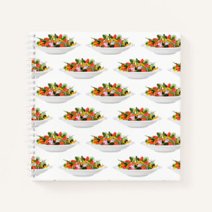 Eat more plants fresh salad motivation lettering notebook