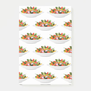 Eat more plants fresh salad motivation lettering post-it notes