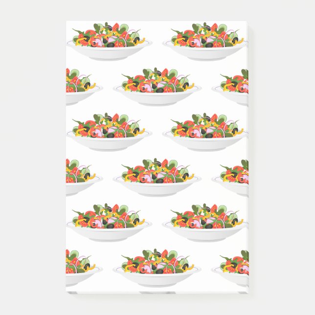 Eat more plants fresh salad motivation lettering post-it notes (Front)