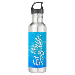 "Eat My Bubbles" Cool Pool pattern Swim Life 710 Ml Water Bottle