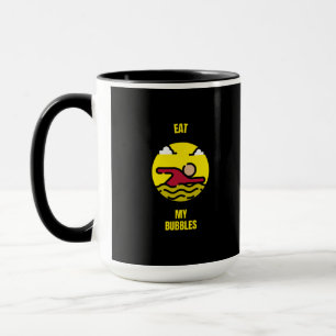 Eat my bubbles funny swim swimming swimmer mug