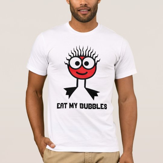 Eat My Bubbles - Red Swim Character T-Shirt