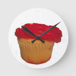 Eat my Cupcake Round Clock