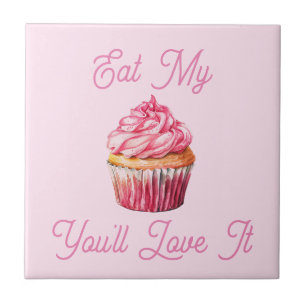 Eat My Muffin Ceramic Tile