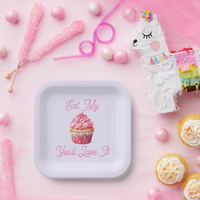 Eat My Muffin Paper Plate (Party)