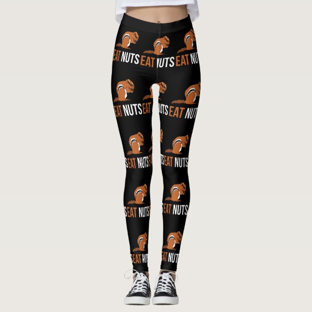 Eat Nuts - Squirrel Leggings (Front)