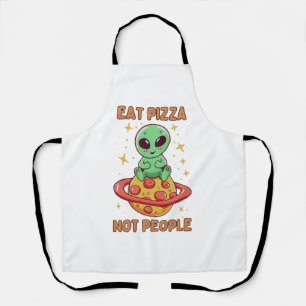 Eat pizza not people apron