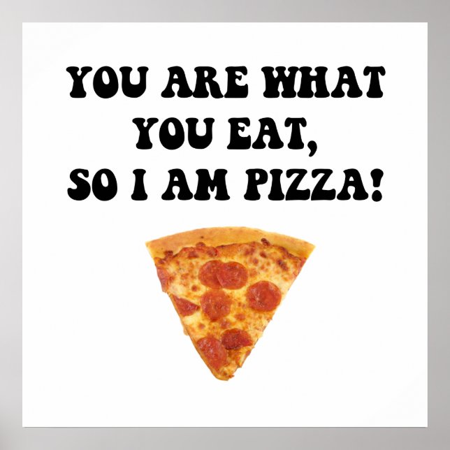 Eat Pizza Poster (Front)
