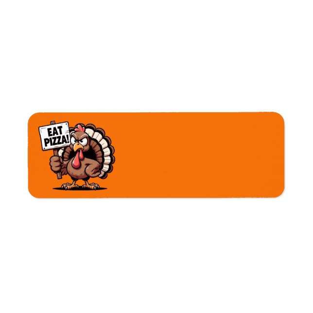 Eat Pizza Turkey Address Labels (Front)