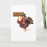 Eat Pizza Turkey Funny Thanksgiving Holiday Card<br><div class="desc">Eat Pizza Turkey Funny Thanksgiving Shirt</div>