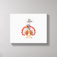 Eat Pizza Turkey Thanksgiving Adult Vegan Funny