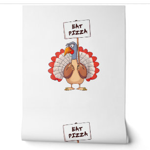 Eat Pizza Turkey Thanksgiving Adult Vegan Funny Wallpaper