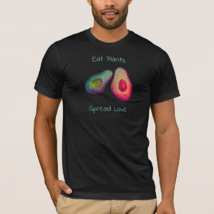Eat Plants Spread Love - Vegan t-shirt (USA made)