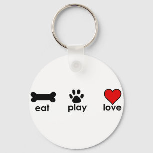 Eat.Play.Love. Keychain