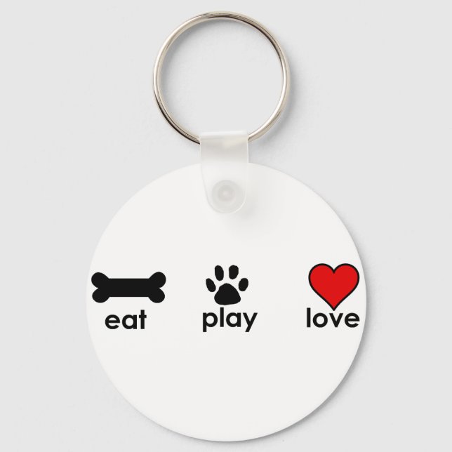 Eat.Play.Love. Keychain (Front)