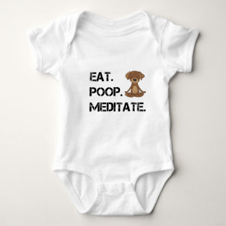 Eat.Poop. Meditate Baby Bodysuit