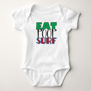 Eat Poop Surf Baby Bodysuit