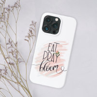 Eat Pray Bloom Pink Rose Monogram Name