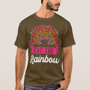 Eat Rainbow Vegan Vegetarian Veganism Vegetarianis T-Shirt