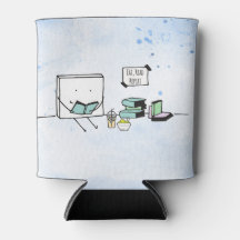 Eat, Read, Repeat Book Lover Can Cooler