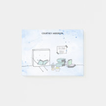 Eat, Read, Repeat Book Lover Post-it Notes