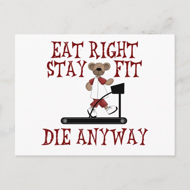 Eat Right - Stay Fit Postcard (Front)