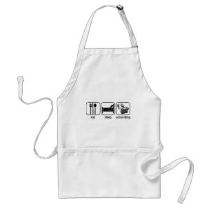 Eat Sleep Accounting Standard Apron