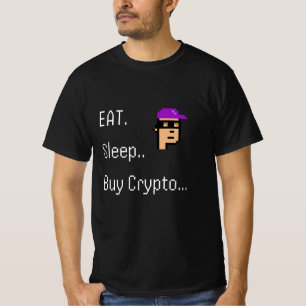 Eat Sleep Acheter Crypto T-shirt Don d'investiss