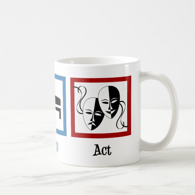 Eat Sleep Act Funny Actor Theatre Coffee Mug (Right)