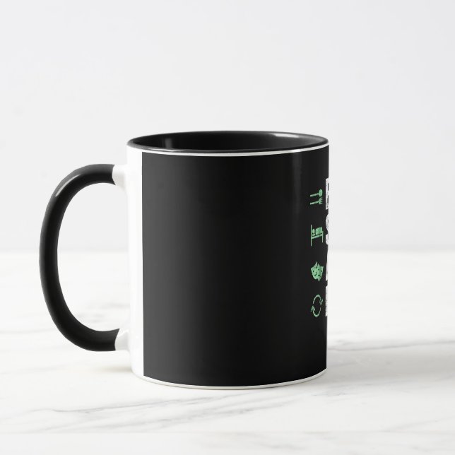 Eat Sleep Act Repeat  - Acting T Actors Mug (Left)