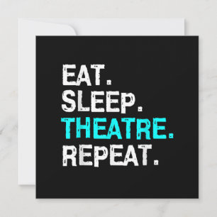 Eat Sleep Actress  Musical  Women Men Mom Thank You Card