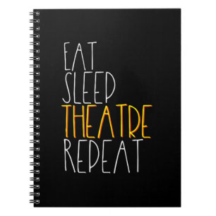 Eat Sleep Actress Repeat Funny Musical Actor Gift Notebook