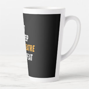 Eat Sleep Actress Repeat - Funny Musical Graphic Latte Mug