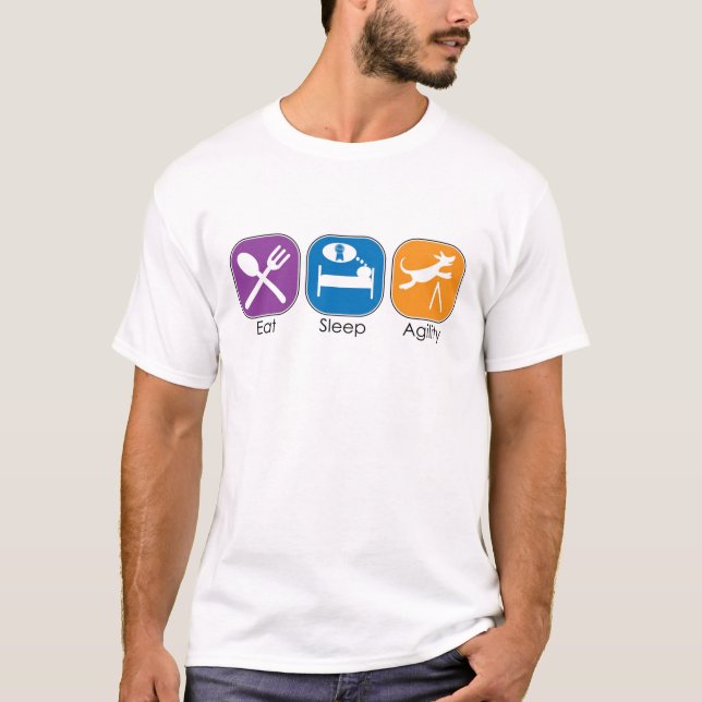 Eat Sleep Agility T-Shirt (Front)