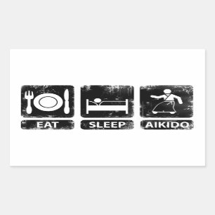 Eat Sleep Aikido Sticker
