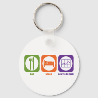Eat Sleep Analyze Budgets Keychain