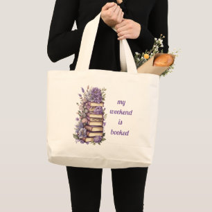 Eat Sleep and Read Large Tote Bag