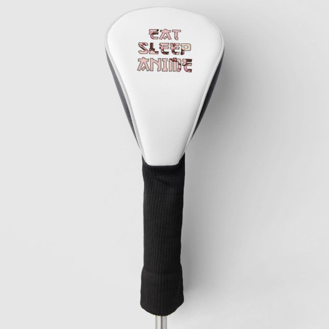 Eat Sleep Anime Golf Head Cover (Front)