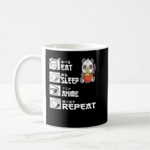 Eat Sleep Anime Repeat Bear Eating Ramen Japanese  Coffee Mug