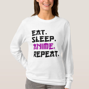 Eat Sleep Anime Repeat T-Shirt