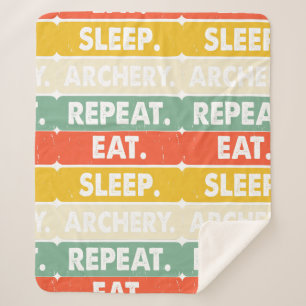 Eat Sleep Archery Repeat Blanket