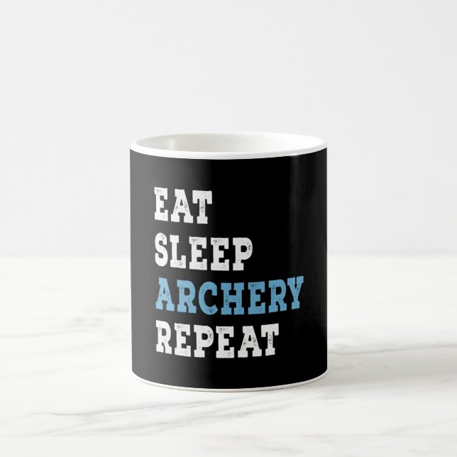 Eat sleep archery repeat coffee mug (Center)