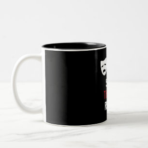 Eat Sleep Atre Repeat - Musical Broadway Actor Gif Two-Tone Coffee Mug