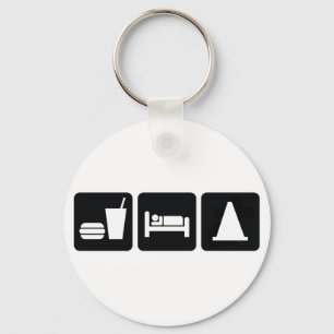 Eat Sleep AutoX Keychain